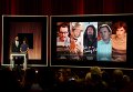 Актер Джон Красински и Шерил Бун, Президент Американской академии кинематографических искусств и наук, объявляют номинантов на Оскар-2016 в номинации Лучшая мужская роль