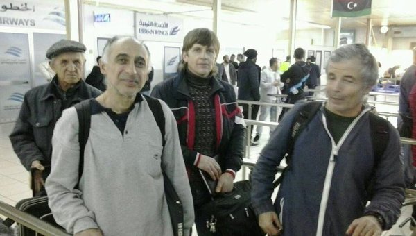 Освобожденные из плена в Ливии украинцы-члены экипажа судна