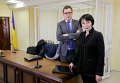 Елена Лукаш и ее адвокат во время рассмотрения апелляции в киевском суде