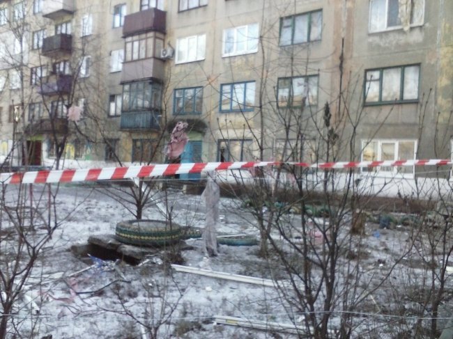 Взрыв в пятиэтажке в Украинске Донецкой области 15 января 2016
