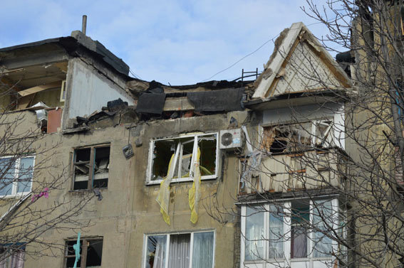 На месте взрыва в Украинске