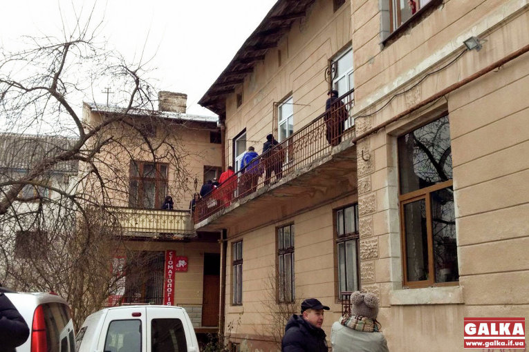 На месте взрыва в Ивано-Франковске 15 января 2015 года