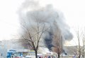 Масштабный пожар на рынке в Одессе