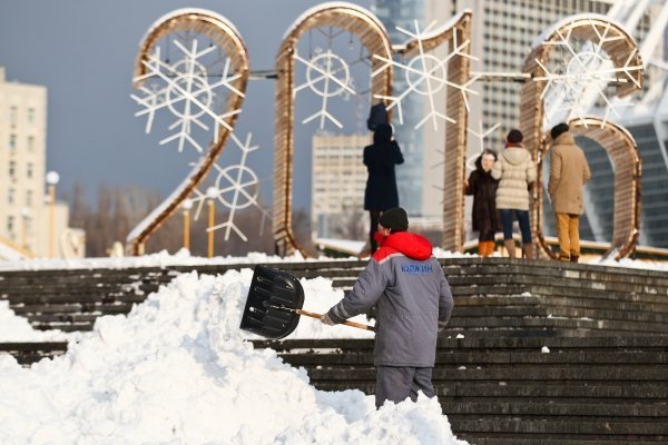 Снег в центре Киева