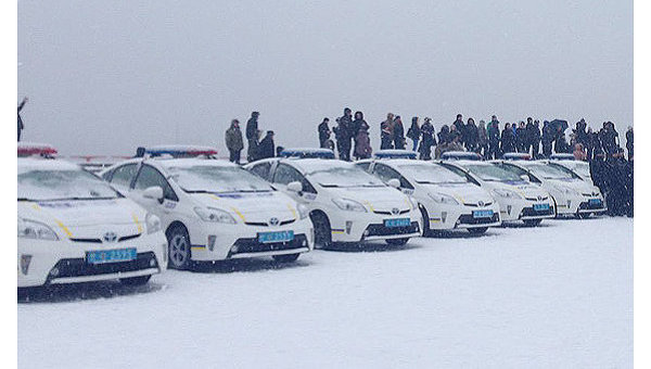 Присяга патрульных полицейских в Днепропетровске
