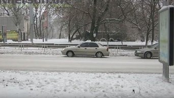 Последствия снегопада в Херсоне