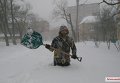 Последствия снегопада в Николаеве