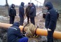 Ремонт газопровода вблизи Марьинки, Донецкой области