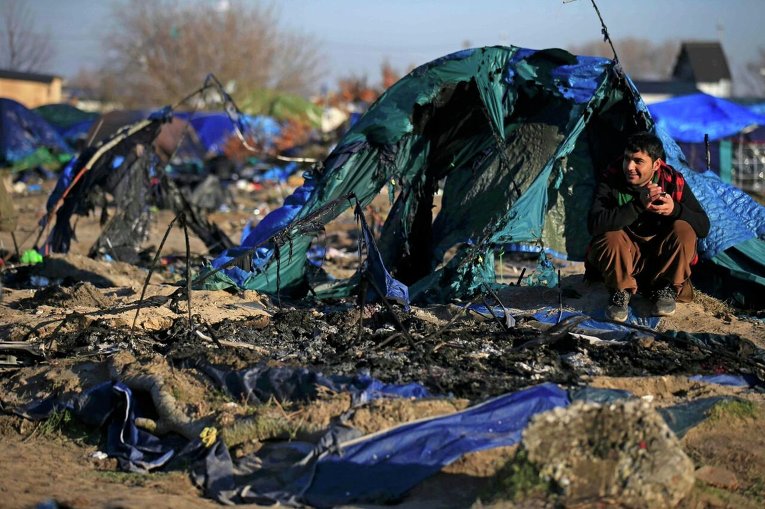 Лагерь беженцев в Кале