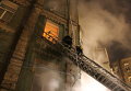 Пожар на Михайловской в центре Киева