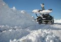 Бойцы ВМС помогали чистить Николаевскую и Одесскую области от снега