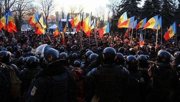 Протесты в Молдавии