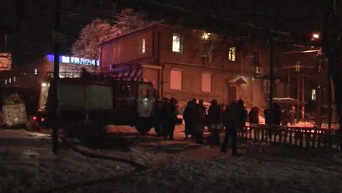 Пожар в общежитии Днепропетровска: кадры с места ЧП. Видео