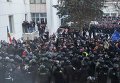 Протесты под парламентом Молдавии