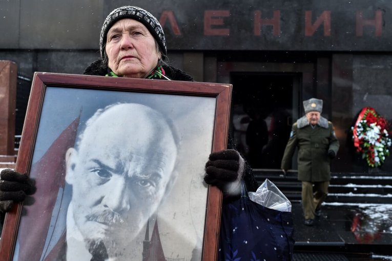 92 годовщина со дня смерти Ленина в Москве.