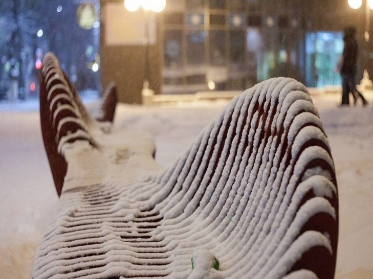 Снегопад в Луцке