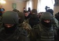 Бойцы спецподразделений МВД Украины во время рассмотрения дела по драке бойцов Правого сектора в Драгобрате