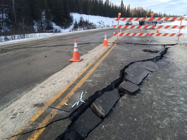Последствия землетрясений на Аляске