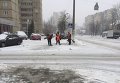 Уборка снега в Киеве 25 января 2016 года