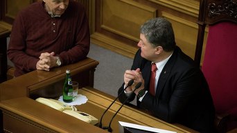 Петр Порошенко в зале Верховной Рады 27 января 2016 г.