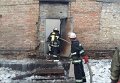 Пожар на складе в Голосеевском районе Киева.