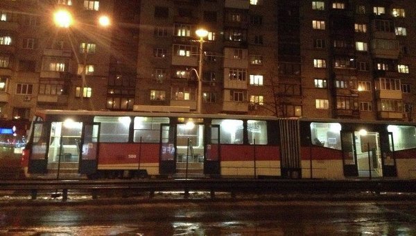 В Киеве из-за аварии остановились семь скоростных трамваев