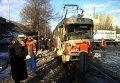 Столкновение БТР и трамвая в Днепропетровске