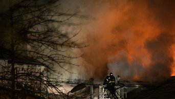 Масштабный пожар в Москве