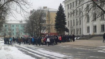 Акция протеста у Дома правительства ЛНР