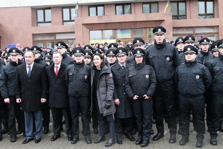 Присяга патрульной полиции в Ивано-Франковске