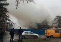 Универмаг Украина горит в Ужгороде