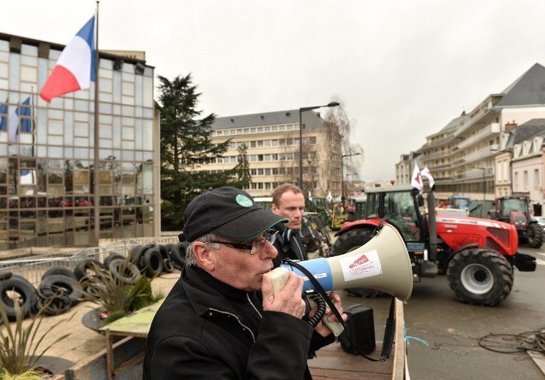 Протесты фермеров во Франции
