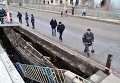 В центре Луганска обвалился мост