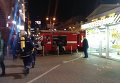 Пожар на станции метро Льва Толстого в Киеве