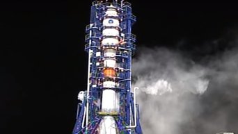 Пуск ракеты Союз-2.1б со спутником Глонасс-М с Плесецка. Видео