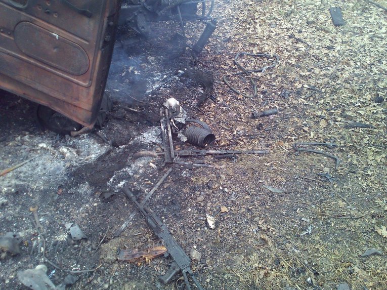 Грузовик ВСУ подорвался на мине в зоне АТО