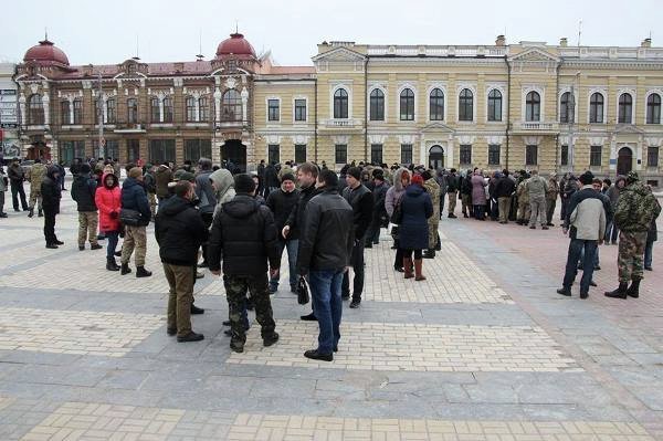 Бессрочный протест демобилизованных военных в Кировограде