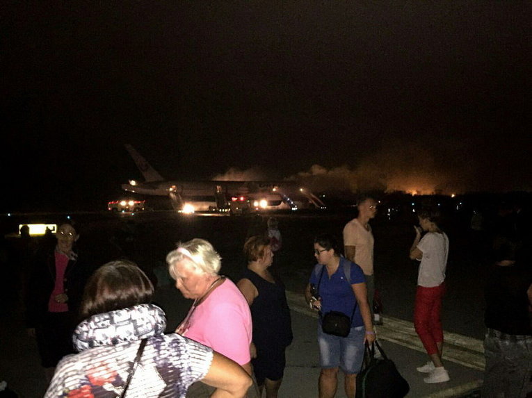 Эвакуация 350 пассажиров из горящего самолета РФ в Доминикане