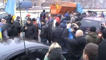 Митинг с требованием отставки руководителя киевской патрульной полиции