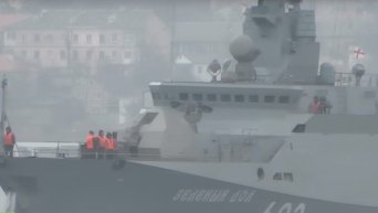 Ракетный корабль Зеленый Дол ВМФ РФ отправился из Севастополя в Сирию. Видео