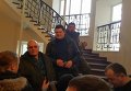 Члены Свободыс нардепом Ильенко требуют в здании Минюста лишить лицензии дочку Сбербанка РФ