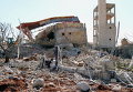 Разрушенная авиаударом больница возле Маарет аль-Ньюмана, в северной провинции Сирии Идлиб