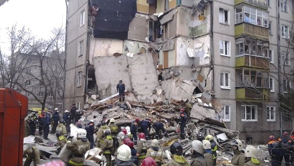 Взрыв газа в жилом доме Ярославля.