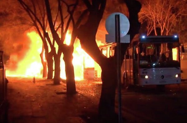 Последствия взрыва в Анкаре