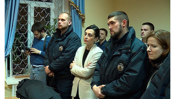 Хатия Деканоидзе на суде по делу Сергея Олейника, обвиняемого в убийстве пассажира BMW в Киеве