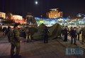 Активисты установили первые палатки на Майдане