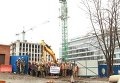 Забастовка строителей в Киеве
