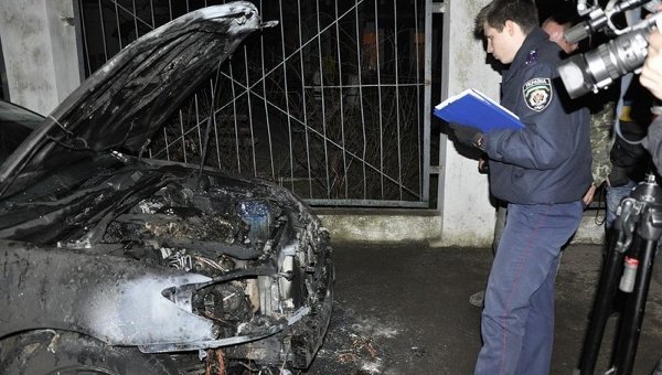 Поджог автомобиля одесского священника