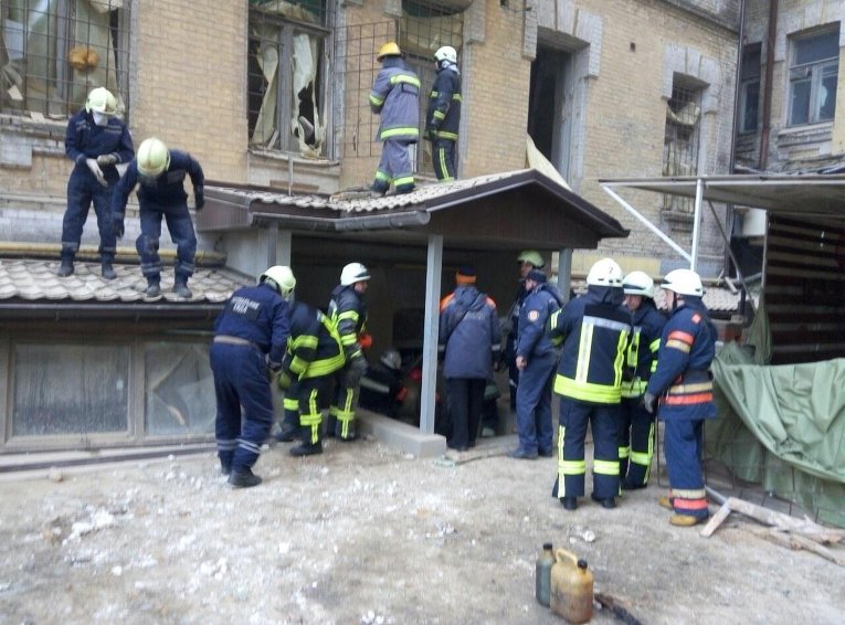 Обрушение дома в Киеве
