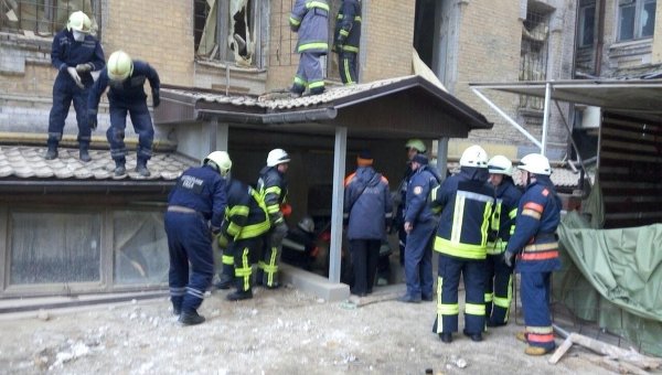 Обрушение дома в Киеве